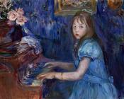 贝尔特 摩里索特 : Lucie Leon at the Piano